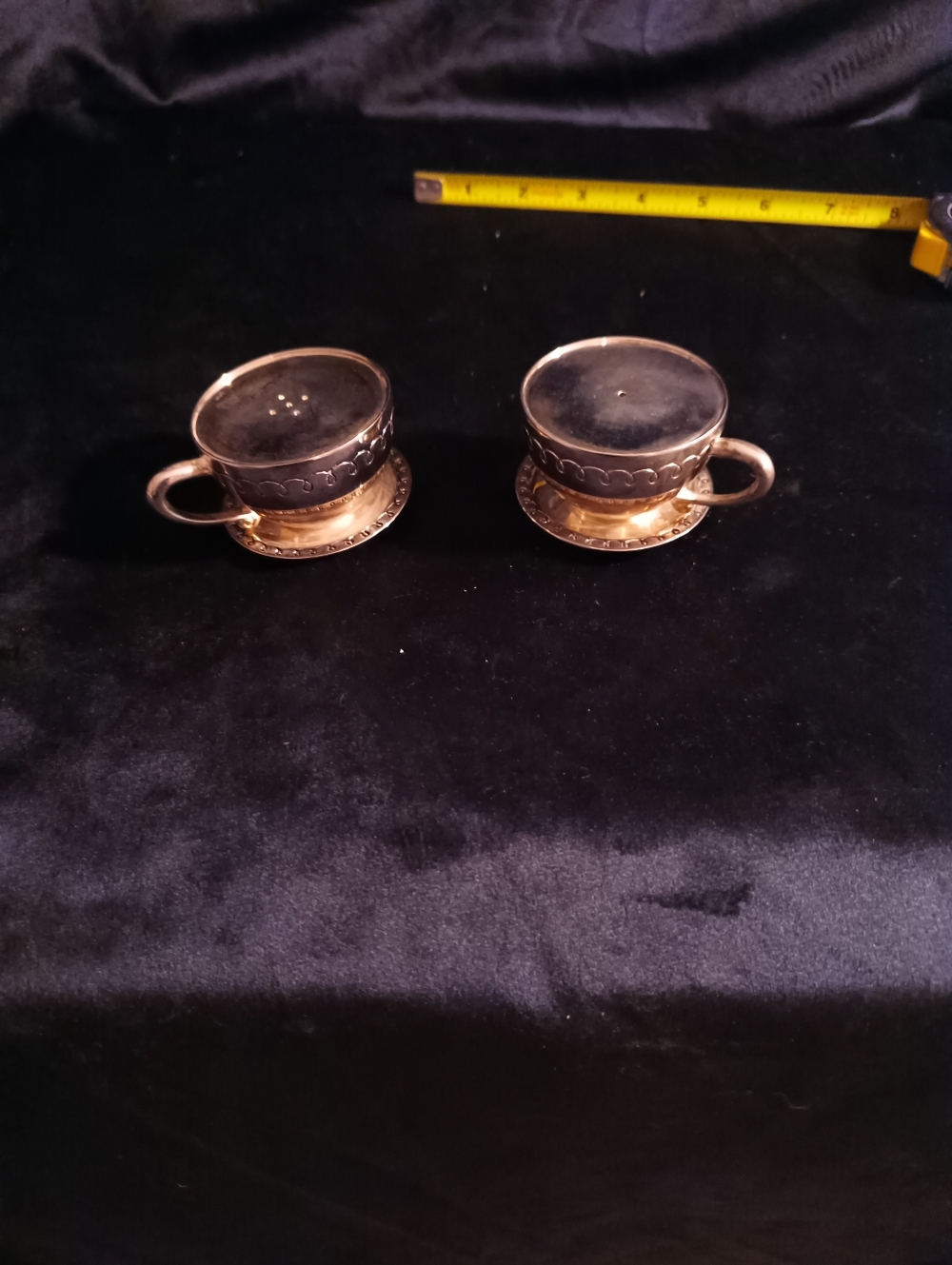 Classic Silver Decorative Salt and Pepper Shaker Set - Picture 4 of 9